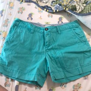 Aqua blue shorts